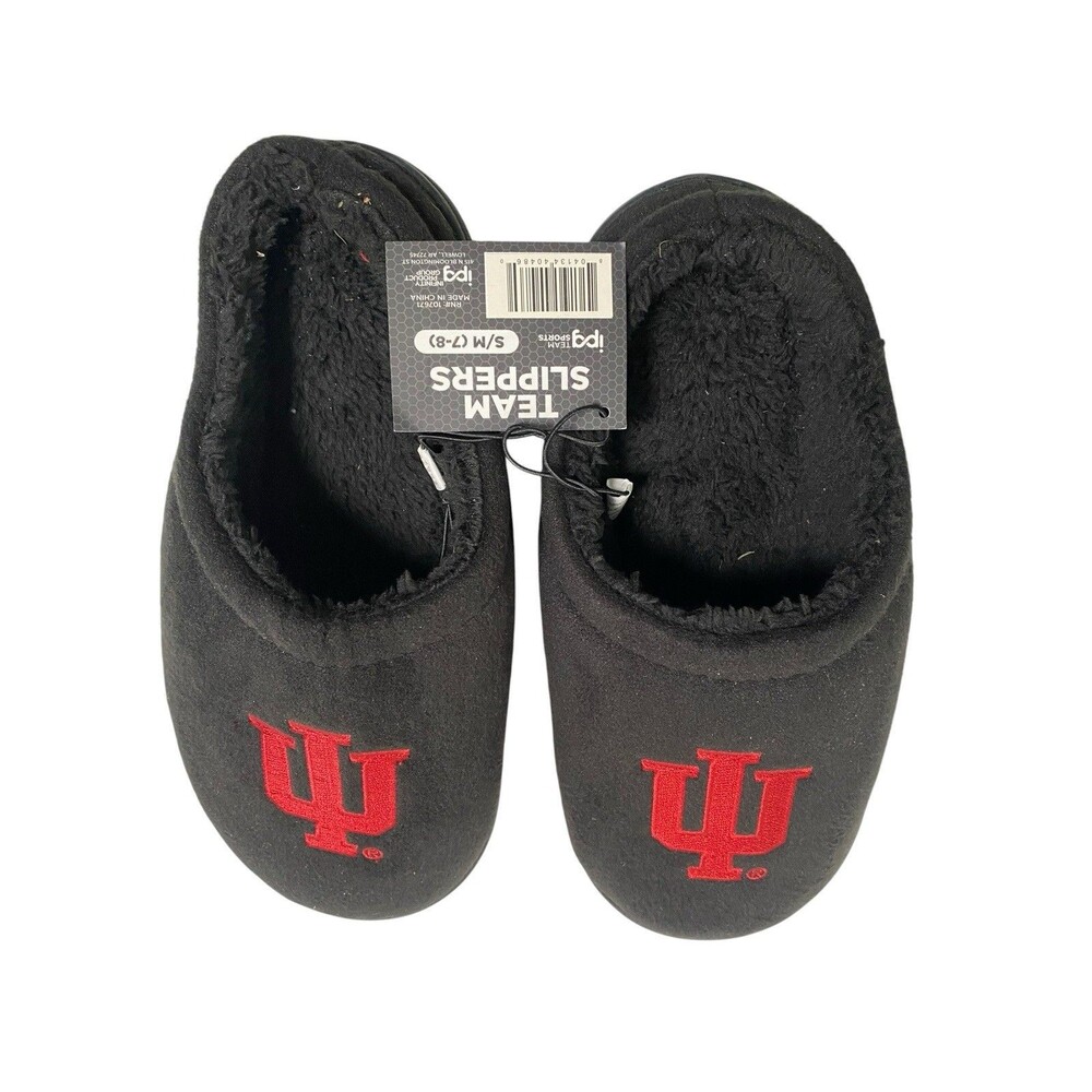 Indiana Hoosiers Slippers Sz Small Big Logo Slide Shoes Team Sports New